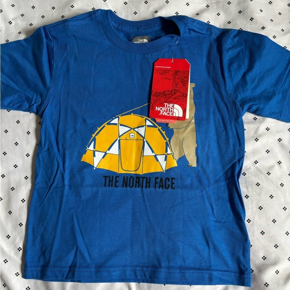 The North Face Kids Blue Tent Graphic Tee